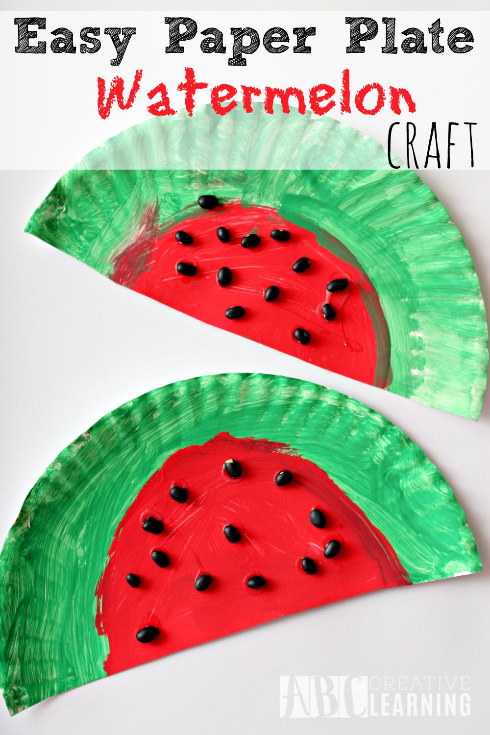 Easy Art Projects Preschoolers
 Easy Paper Plate Watermelon Kids Craft Perfect For Summer