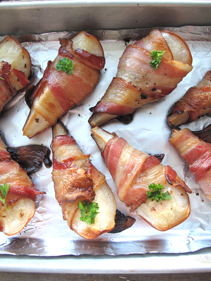 Easy Bacon Appetizers
 AIP Paleo Bacon Wrapped Pears Easy Appetizer Recipe