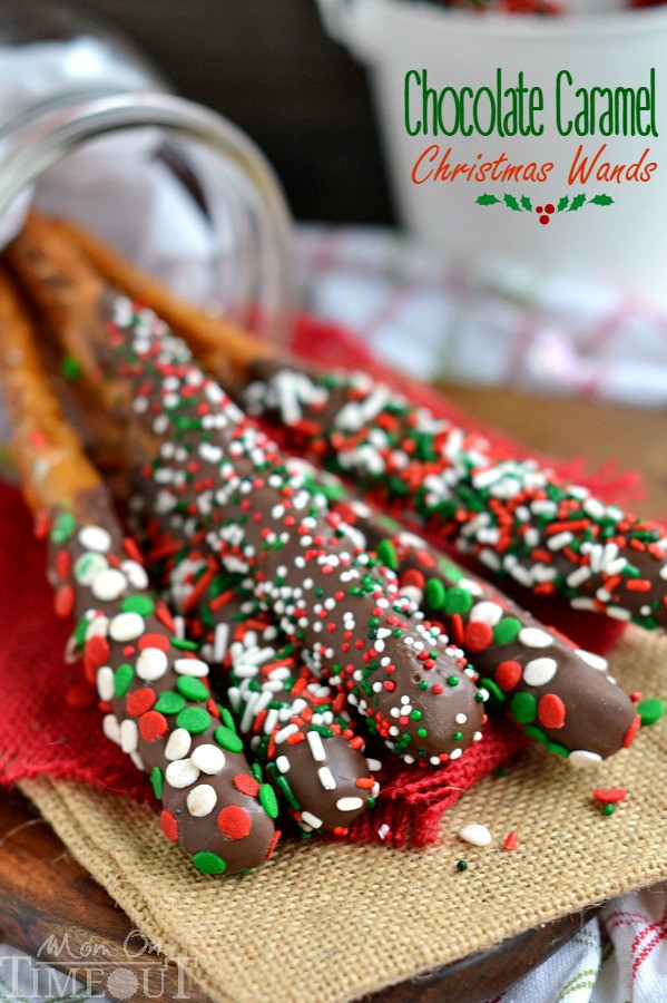 Easy Candy Recipes For Kids To Make
 Chocolate Caramel Christmas Wands BEST Kids Table Mom