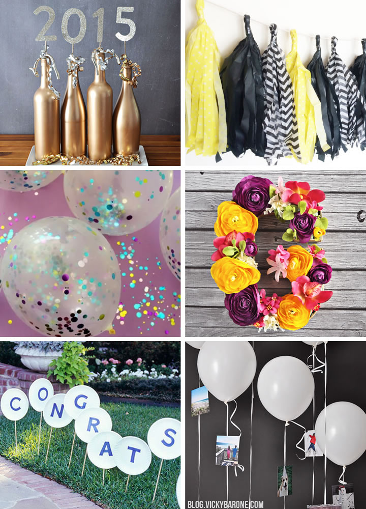 Easy Centerpiece Ideas For Graduation Party
 Graduation Party DIY Decor Ideas Vicky Barone