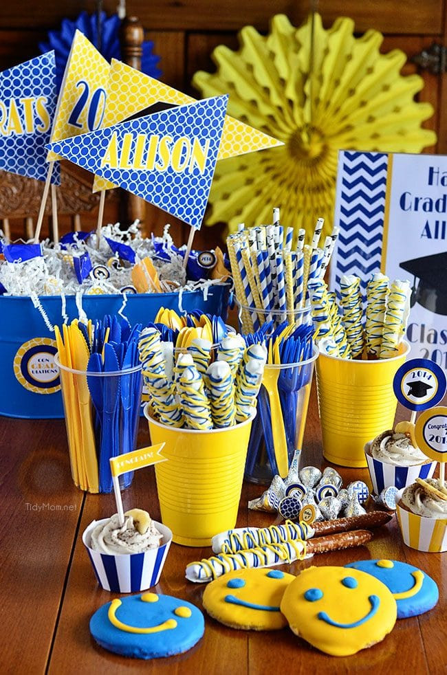 Easy Centerpiece Ideas For Graduation Party
 Stress Free Graduation Party Ideas