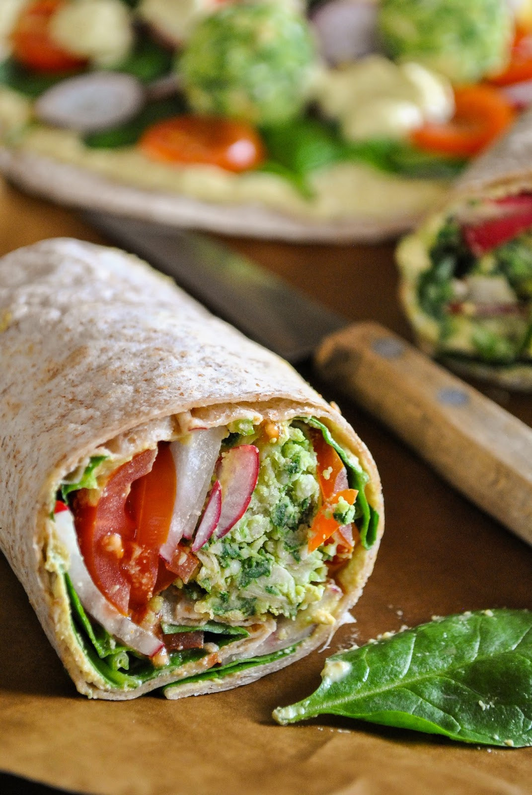 Easy Cheap Vegetarian Recipes
 Vegan wraps with baked spinach balls and lemony dressing