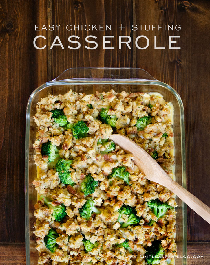 Easy Chicken And Dressing Casserole
 Easy Chicken and Stuffing Casserole simple as that