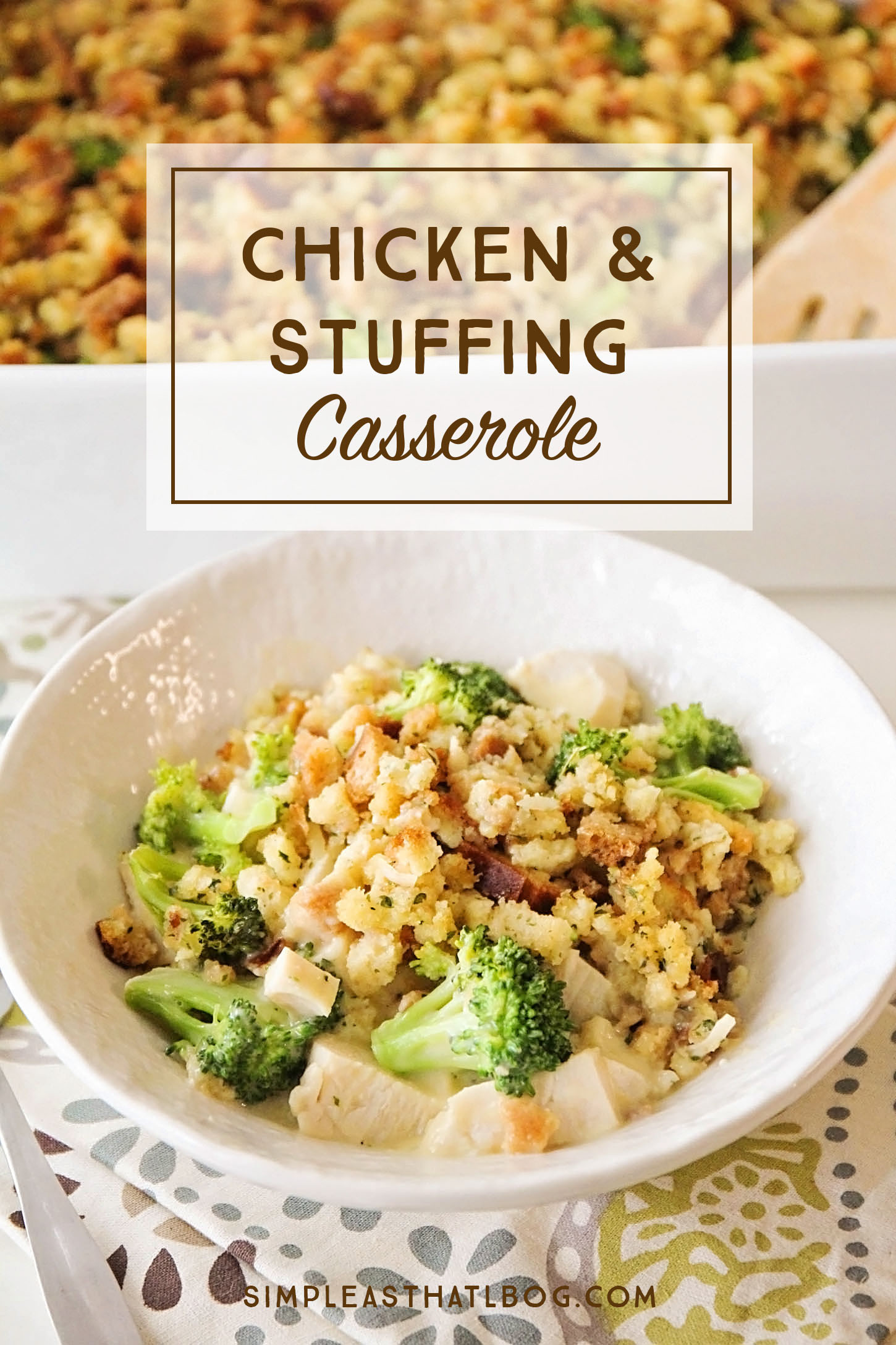 Easy Chicken And Dressing Casserole
 Easy Chicken and Stuffing Casserole