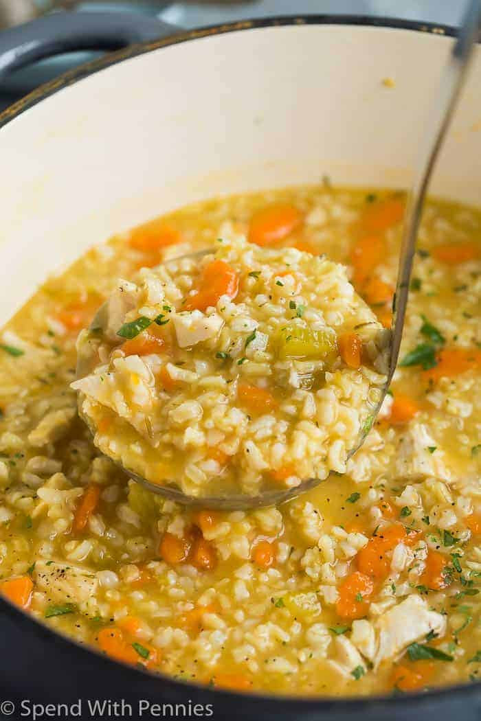 Easy Chicken Rice Soup
 Chicken Rice Soup Loaded with Veggies & Rice Spend