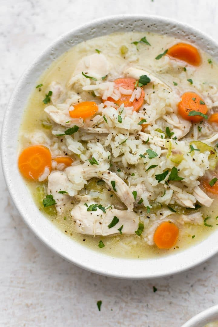 Easy Chicken Rice Soup
 Easy Chicken and Rice Soup • Salt & Lavender