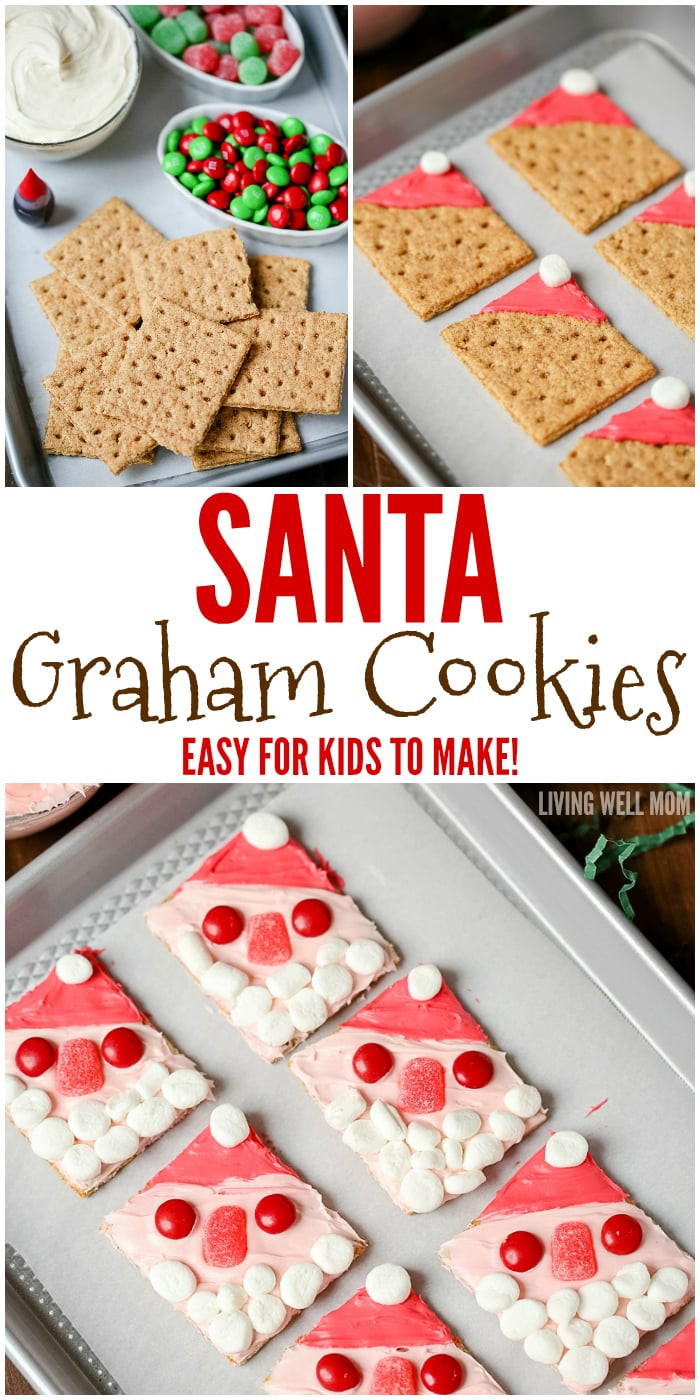Easy Christmas Cookies For Kids
 Santa Graham Cookies
