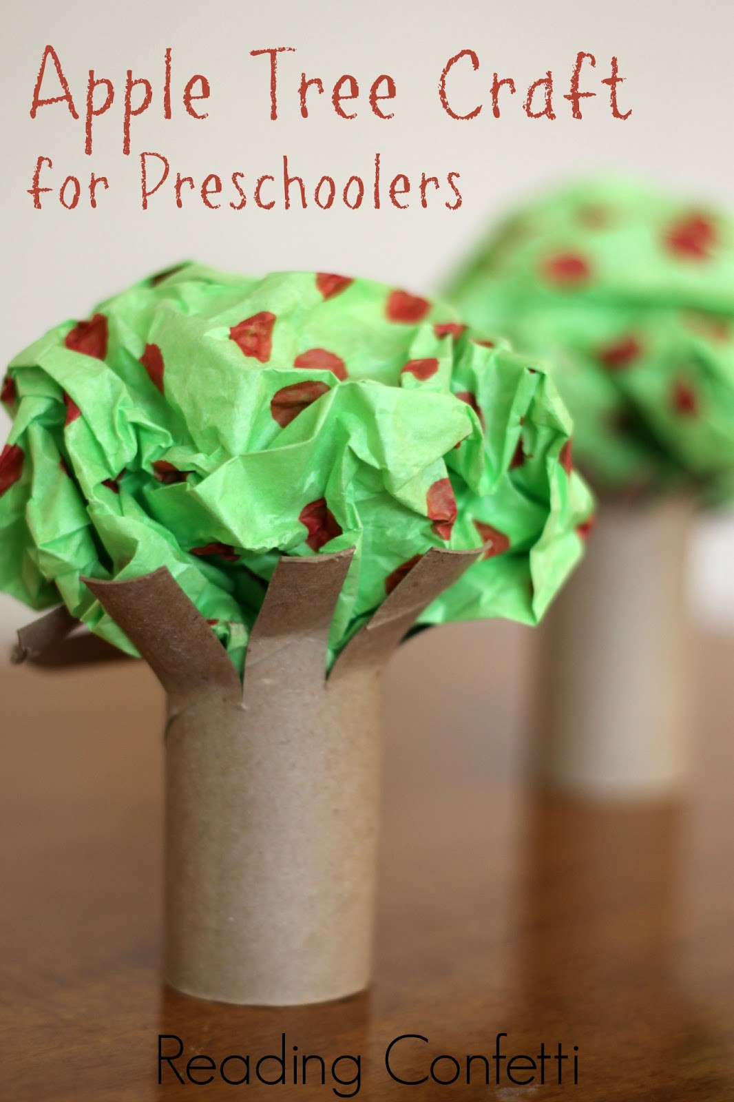 Easy Crafts For Preschoolers
 Easy Apple Tree Preschool Craft Reading Confetti