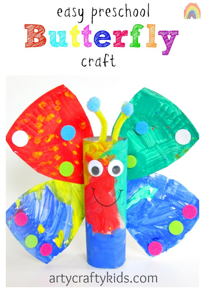 Easy Crafts For Preschoolers
 Easy Preschool Butterfly Craft