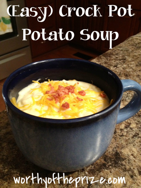 Easy Crockpot Potato Soup
 worthyoftheprize Paula Deen Easy Crock Pot Potato Soup