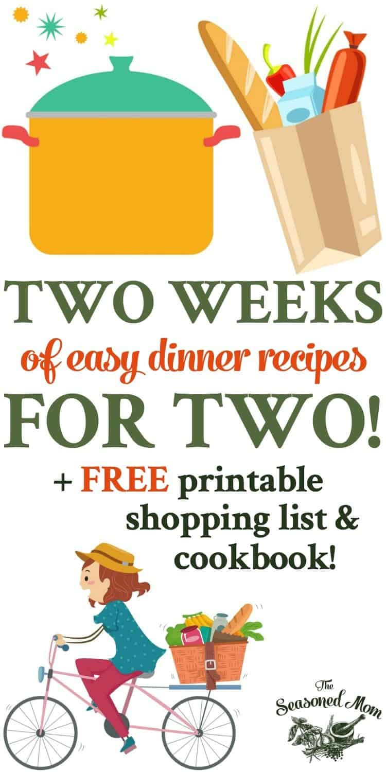 Easy Dinner Recipes For Two
 Two Weeks of Easy Dinner Recipes for Two The Seasoned Mom
