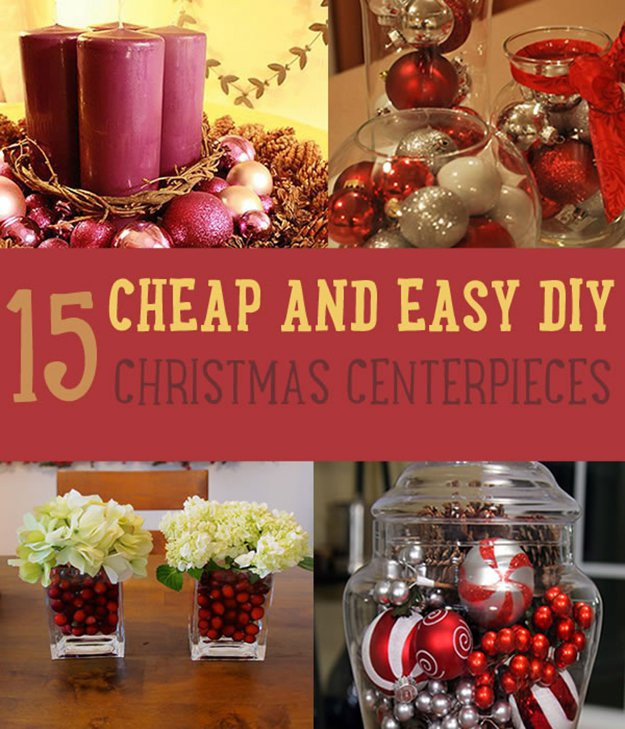 Easy DIY Christmas Centerpieces
 Christmas Centerpiece Ideas
