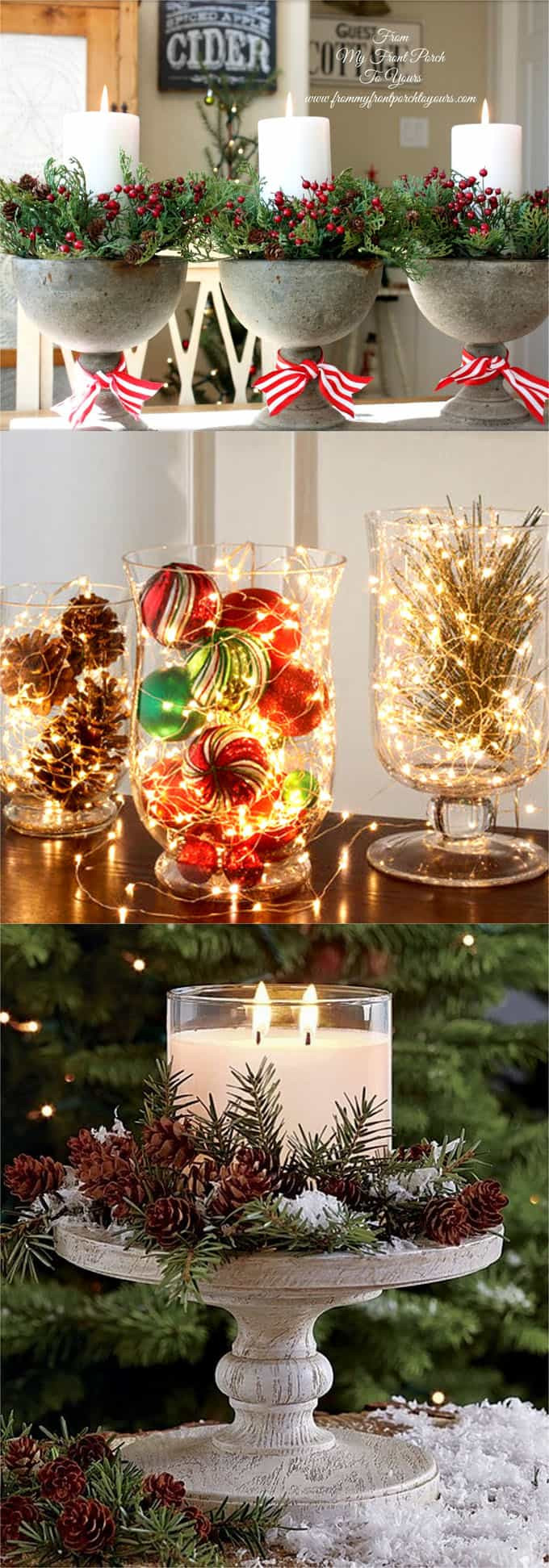 Easy DIY Christmas Centerpieces
 27 Gorgeous DIY Thanksgiving & Christmas Table Decorations