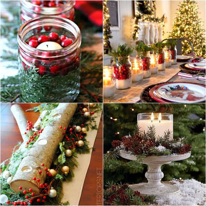 Easy DIY Christmas Centerpieces
 DIY Christmas Table Decorations Easy Centerpiece in 10