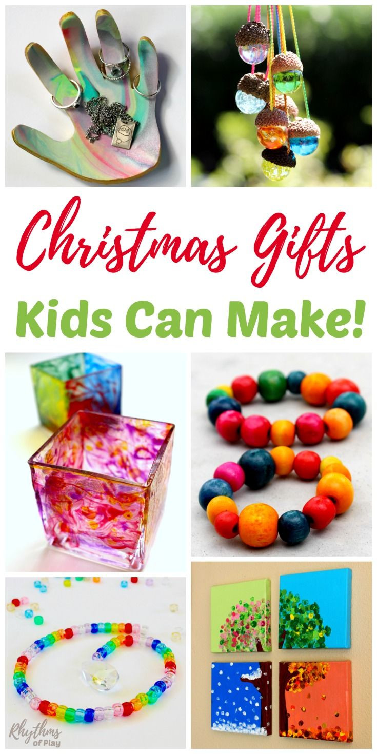 Easy DIY Christmas Gifts For Family
 Homemade Gifts Kids Can Make for Parents and Grandparents