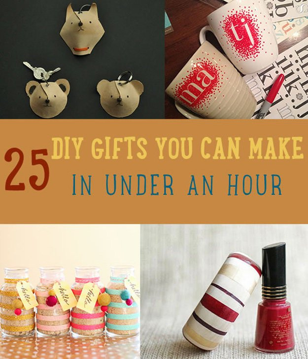 Easy DIY Christmas Gifts For Family
 25 DIY Gifts You Can Make in Under an Hour DIY Ready