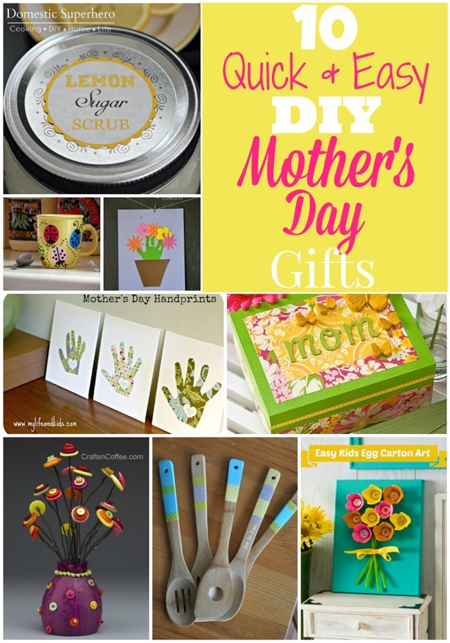 Easy DIY Mothers Day Gifts
 10 Quick & Easy DIY Mother s Day Gifts Domestic Superhero