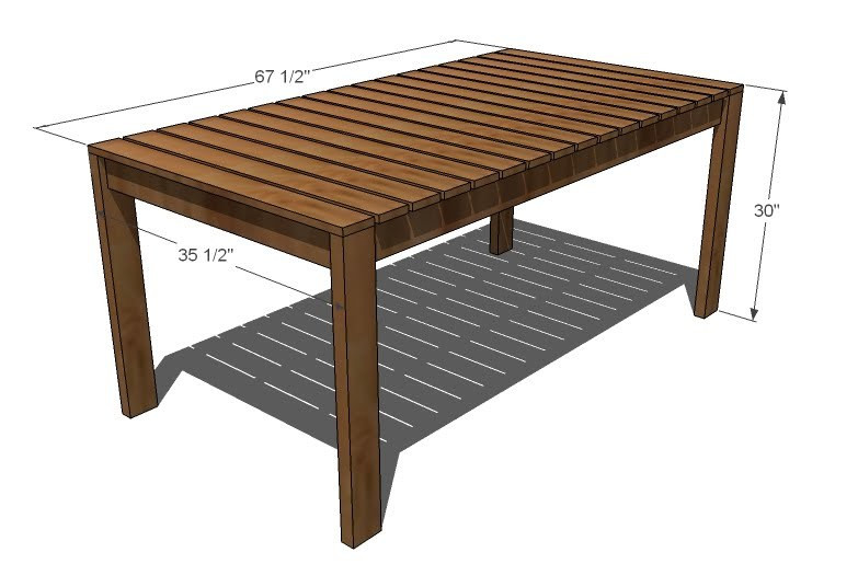 Easy DIY Outdoor Table
 Ana White
