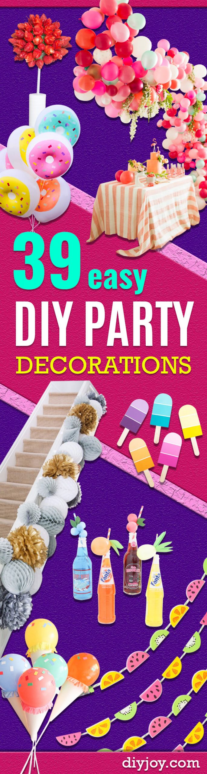 Easy DIY Party Decorations
 39 Easy DIY Party Decorations