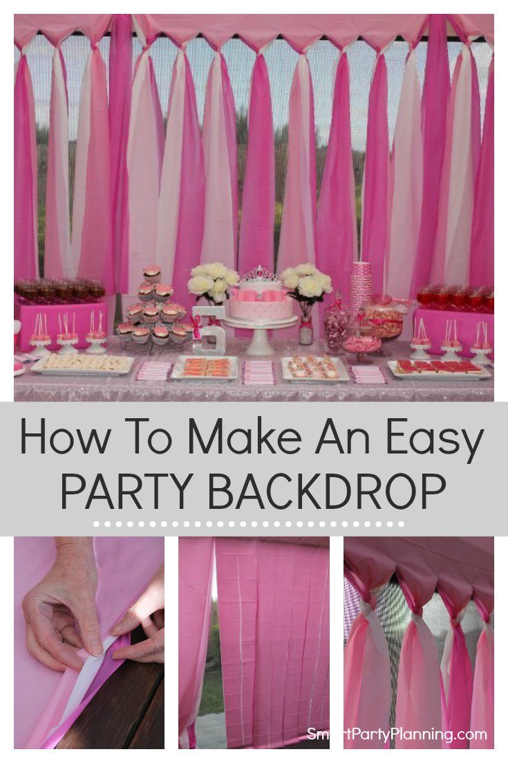 Easy DIY Party Decorations
 How To Make An Easy DIY Party Backdrop