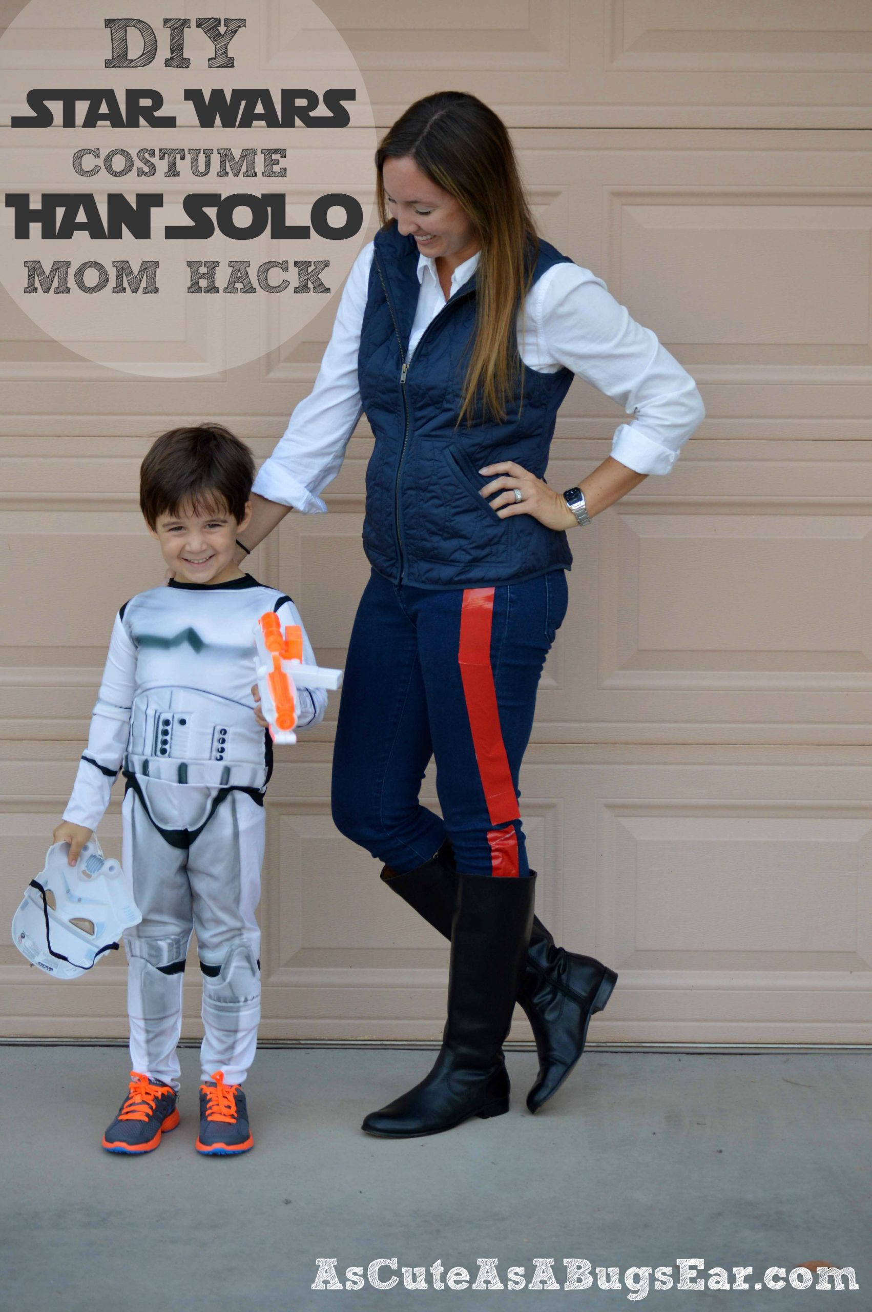 Easy DIY Star Wars Costumes
 DIY Star Wars Costume Han Solo Mom Hack