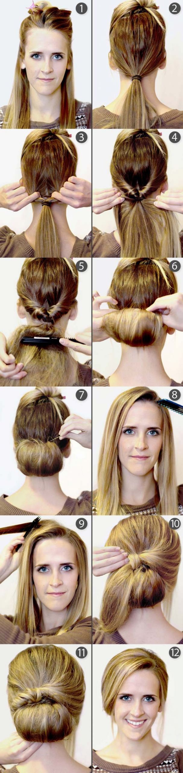 Easy DIY Updos For Long Hair
 19 Pretty Long Hairstyles with Tutorials Pretty Designs