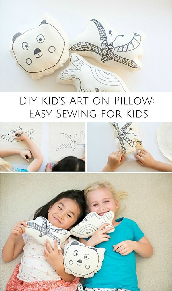 Easy Do It Yourself Projects For Kids
 Make cute and easy pillows with your kid s art on them