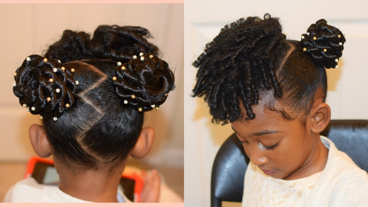 Easy Hairstyles For Black Kids
 KIDS NATURAL HAIRSTYLES THE BUNS AND CURLS Easter