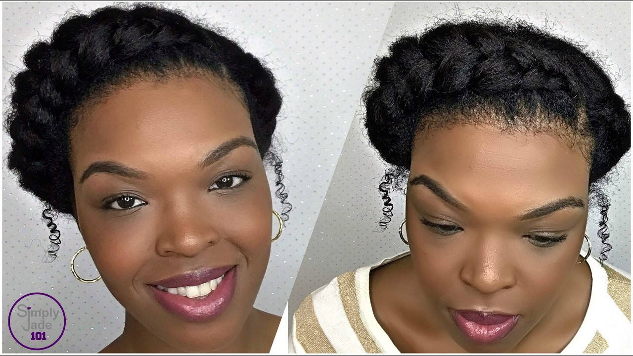 Easy Hairstyles For Black People'S Hair
 Goddess Braid on Natural Transitioning Hair