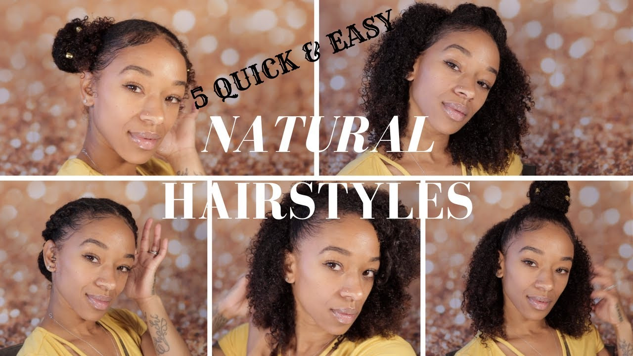 Easy Hairstyles For Black People'S Hair
 5 QUICK & EASY NATURAL HAIRSTYLES FOR BLACK WOMEN