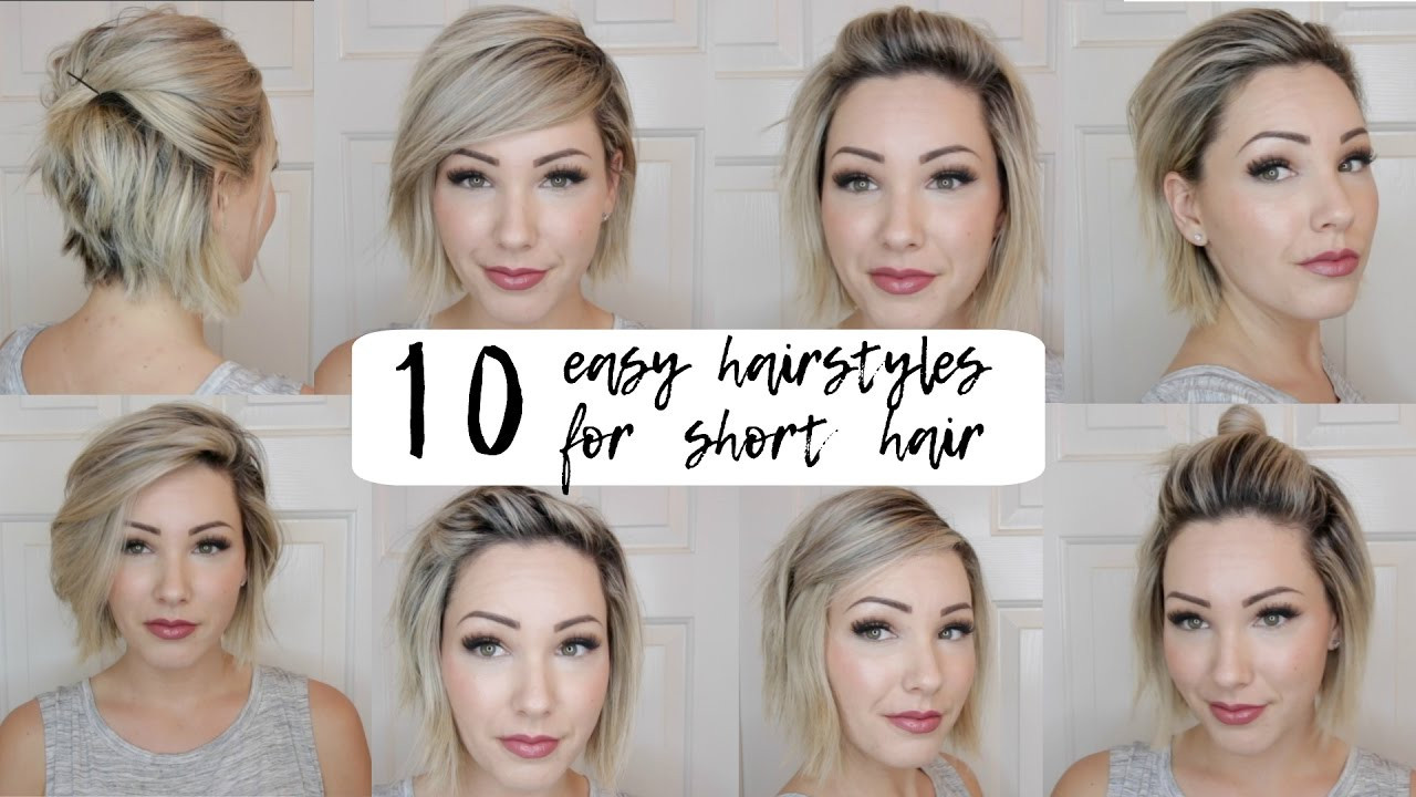 Easy Hairstyles For Short Hair For School
 10 EASY HAIRSTYLES