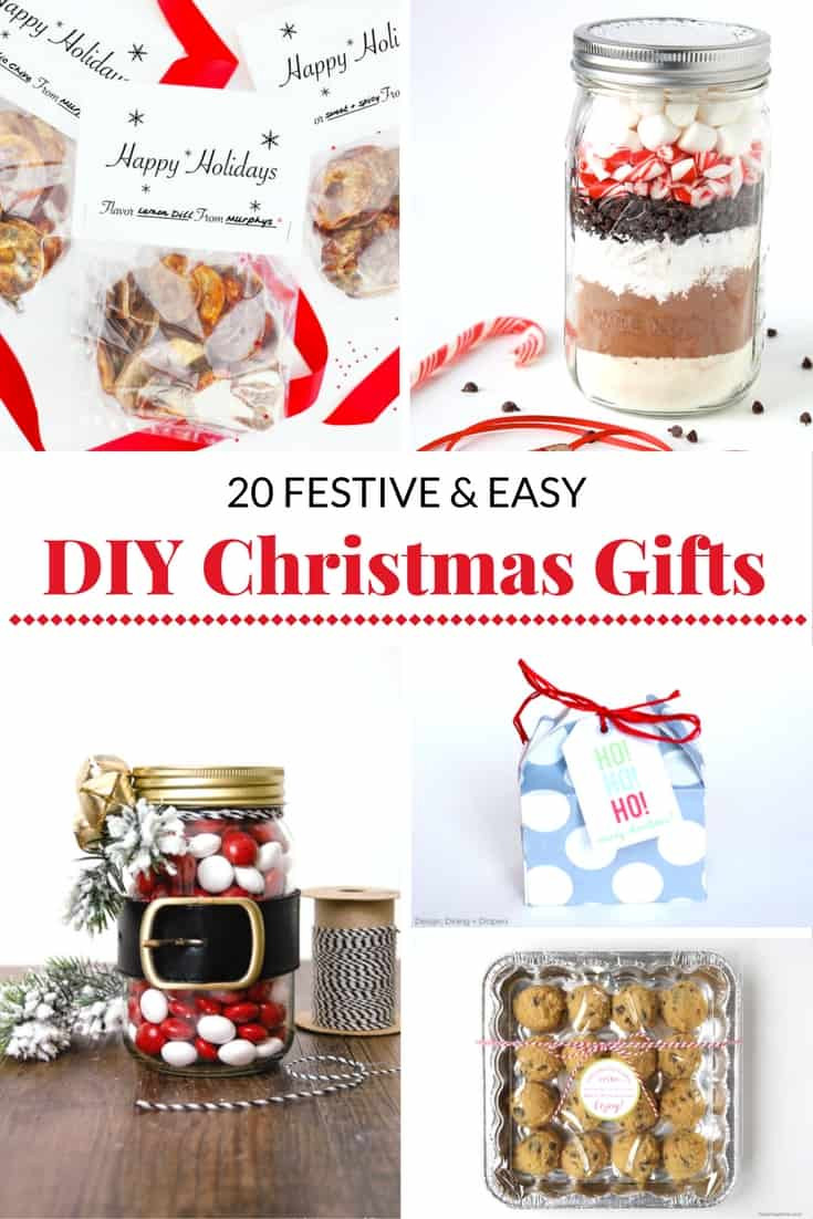 Easy Holiday Gift Ideas
 20 FESTIVE AND EASY DIY CHRISTMAS GIFT IDEAS Mommy Moment