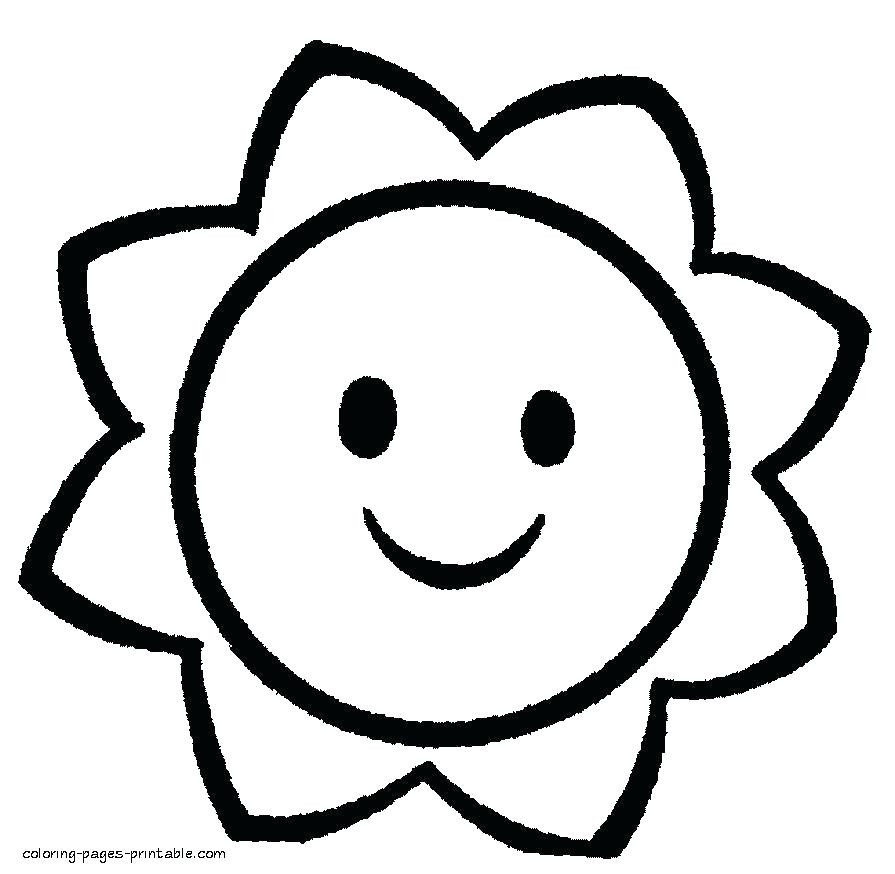 Easy Kids Coloring Pages
 Simple Shapes Coloring Pages at GetColorings