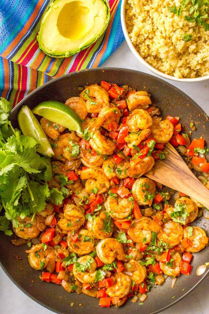 Easy Mexican Dinner Recipes
 Quick easy Mexican shrimp skillet video Family