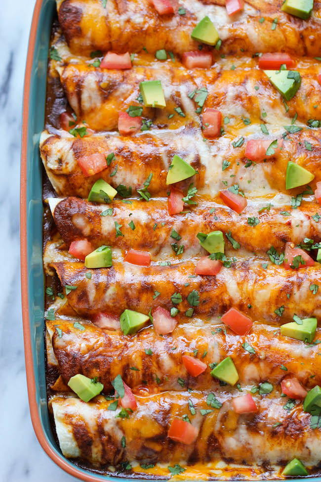 Easy Mexican Dinner Recipes
 Beefed Up Dinnertime Enchiladas Recipe
