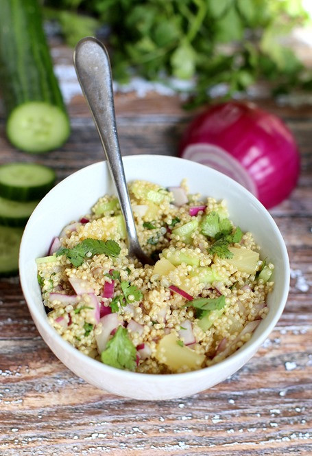 Easy Quinoa Salad Recipe
 Cold Quinoa Salad Recipe Clean Simple and A Crowd Pleaser