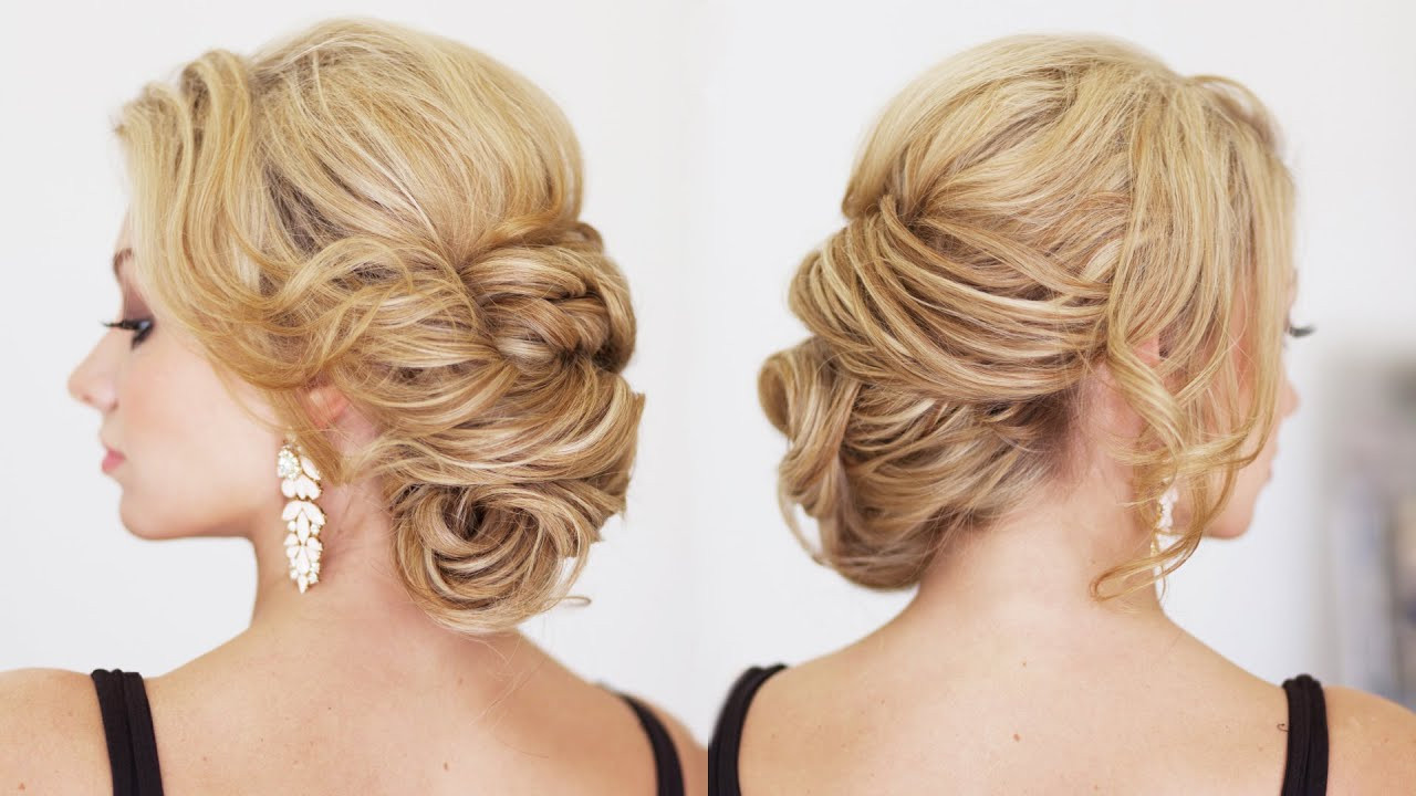 Easy Side Hairstyles
 Easy side textured Bun Hairstyles Updos