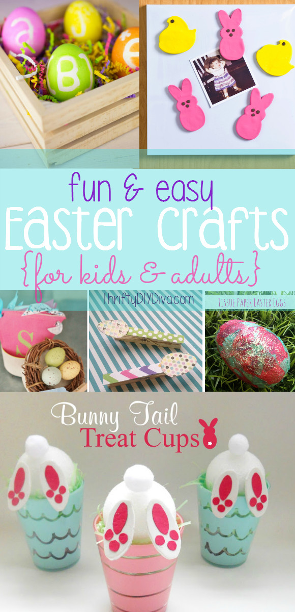 Easy Spring Crafts For Adults
 Easy Easter Crafts for Kids and Adults