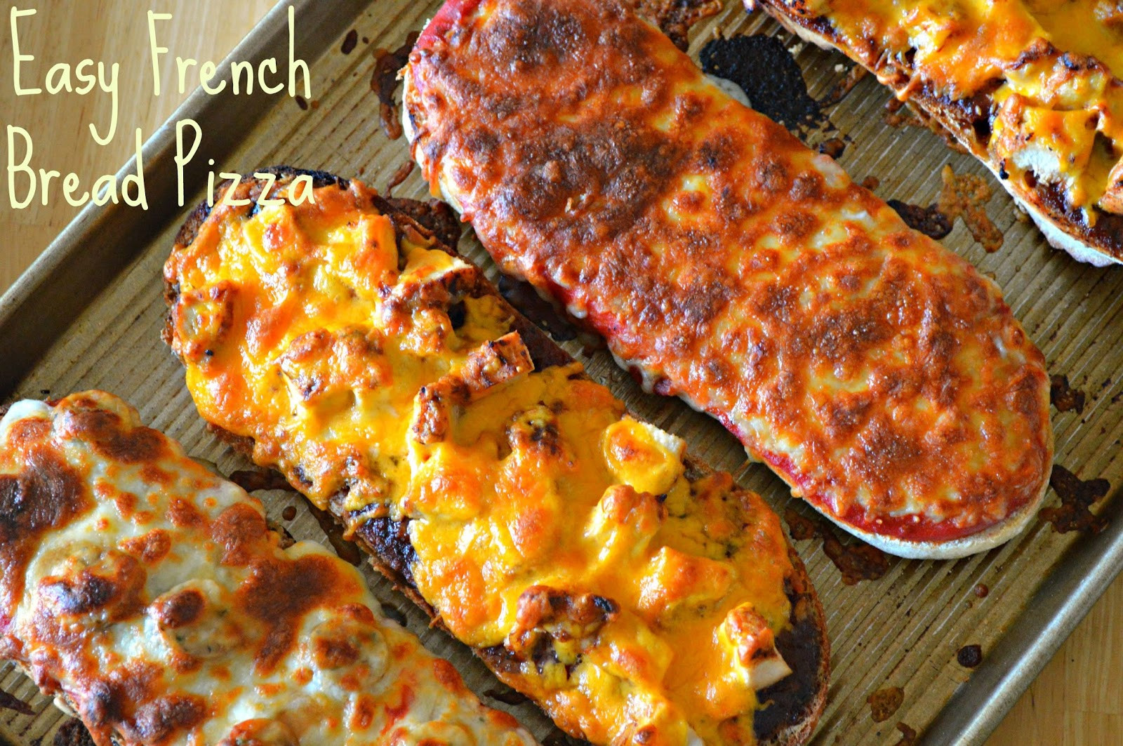 Easy Summer Dinners
 Girl and her Kitchen French Bread Pizzas Super Easy