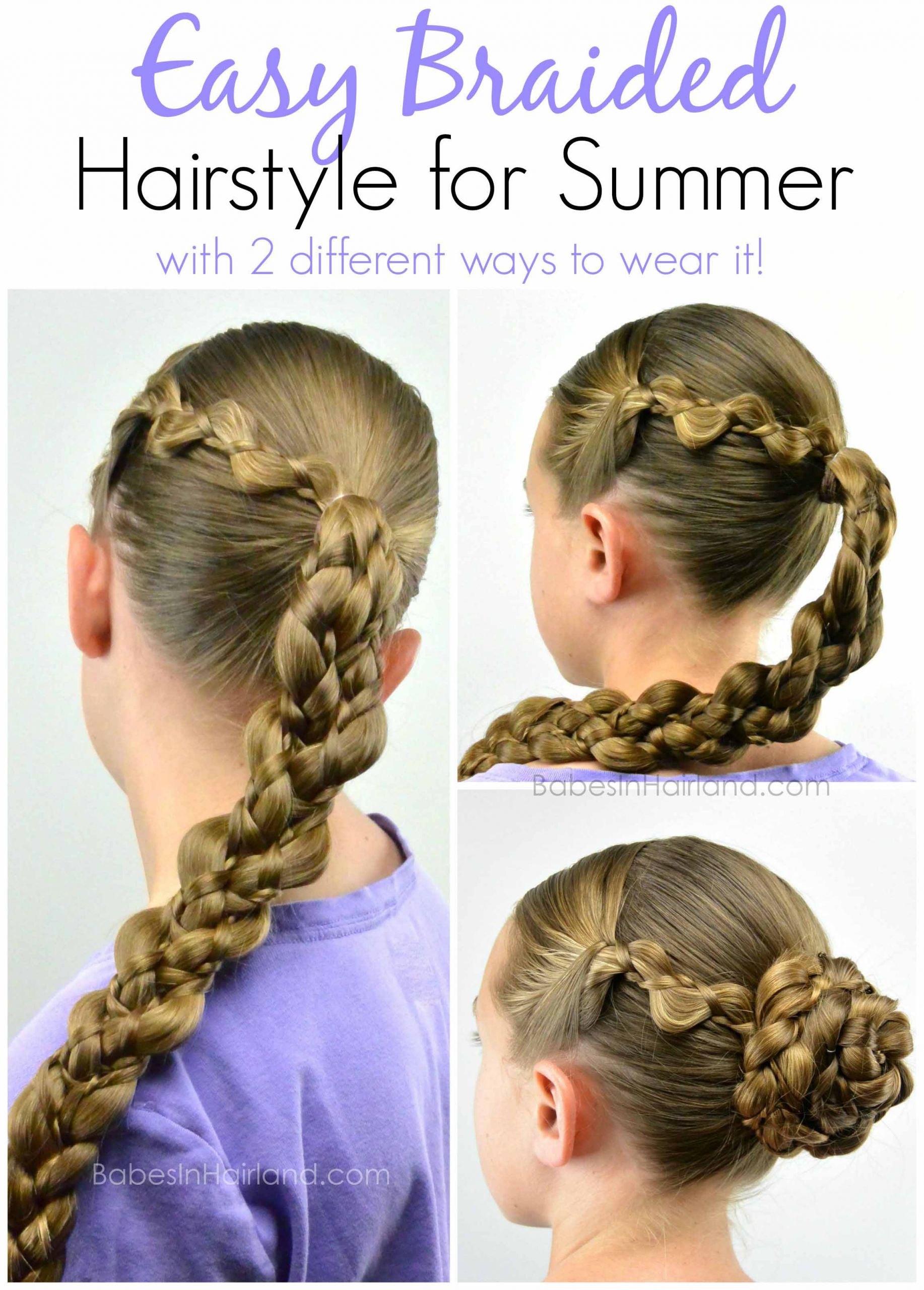 Easy Summer Hairstyles For Medium Hair
 Easy Braided Hairstyle for Summer Babes In Hairland