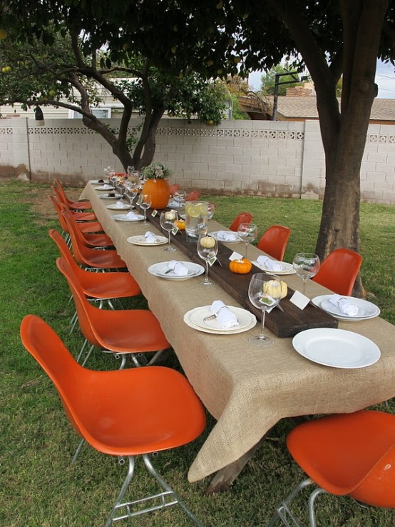 Easy Thanksgiving Table Decorations
 Outdoor Table Decorating for Thanksgiving Day Pretty Designs