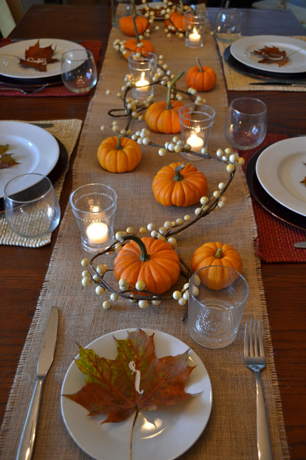 Easy Thanksgiving Table Decorations
 Simple Thanksgiving Table Decor Idea 1905 Farmhouse