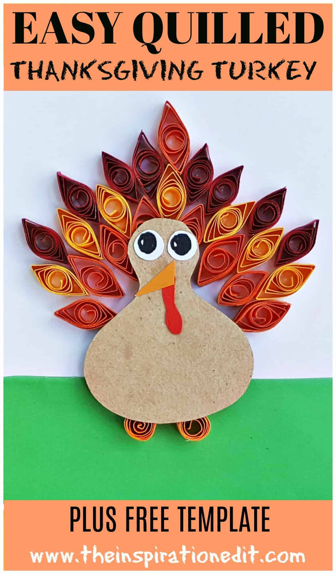 Easy Thanksgiving Turkey
 Easy Paper Quilled Thanksgiving Turkey Craft · The
