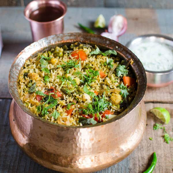 Easy Vegetarian Indian Recipes
 e Pot Easy Ve able Biryani