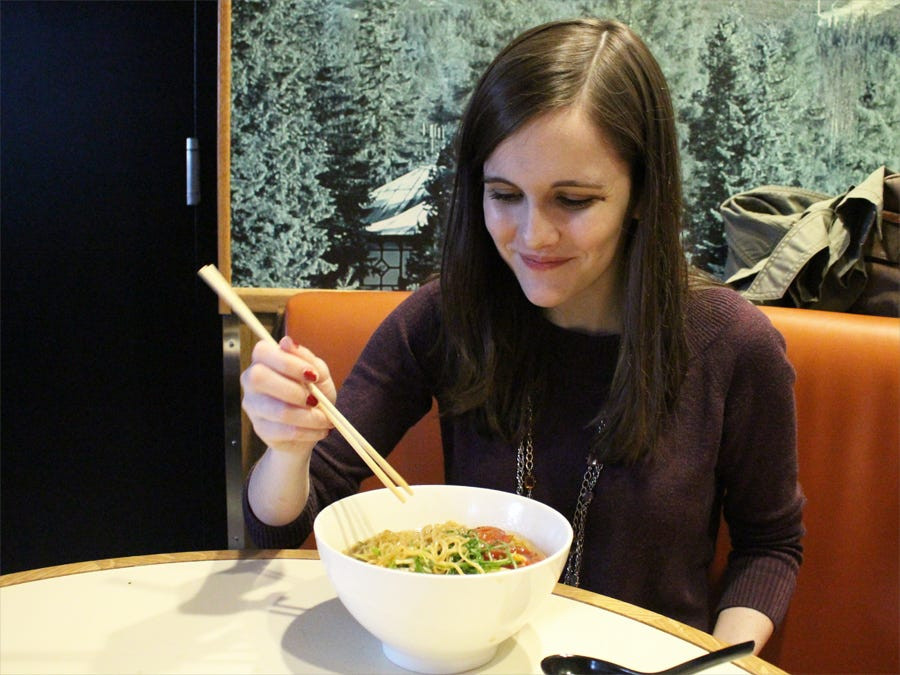 Eating Ramen Noodles
 How To Eat Ramen Business Insider
