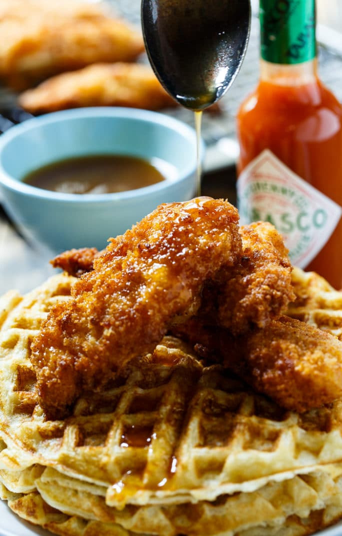 Eddy'S Chicken And Waffles
 Chicken and Waffles with TABASCO Maple Syrup Spicy