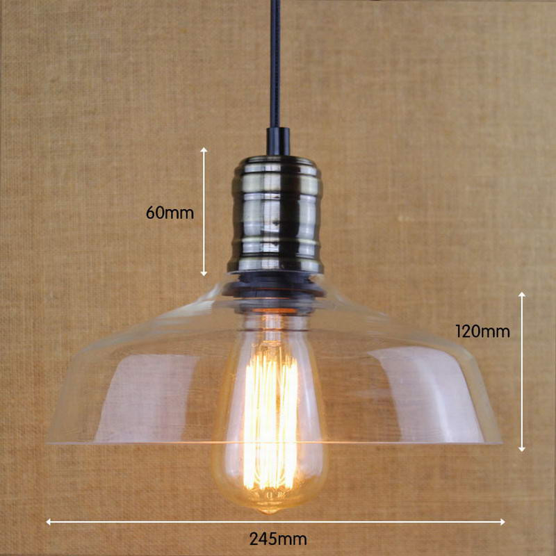 Edison Kitchen Lights
 New Vintage E27 Edison Light bulb industrial Clear glass