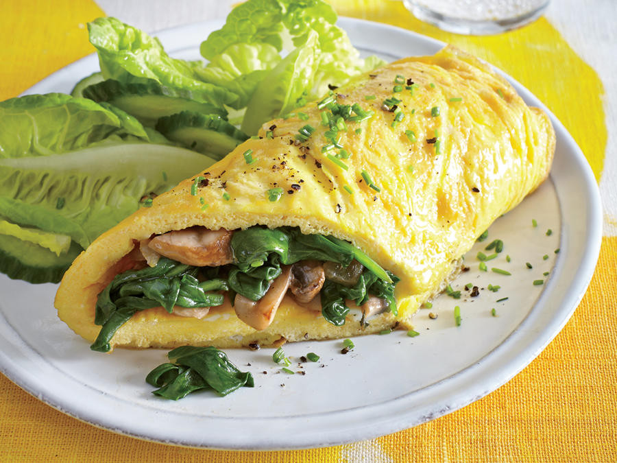 Egg Recipes For Dinner
 Mushroom and Spinach Omelet Easy Egg Recipes for Dinner