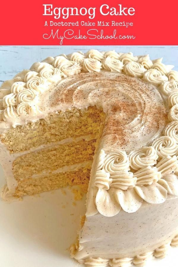 Eggnog Cake Recipe Using Cake Mix
 Eggnog Cake A Doctored Cake Mix