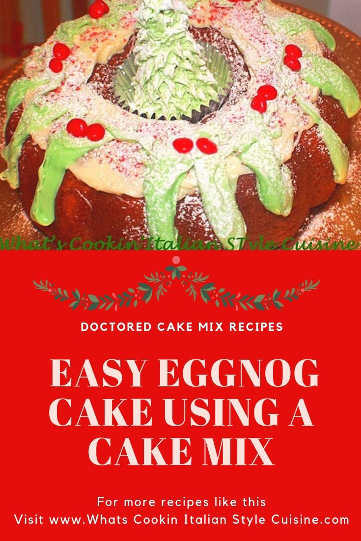 Eggnog Cake Recipe Using Cake Mix
 Easy Eggnog Cake Using A Cake Mix